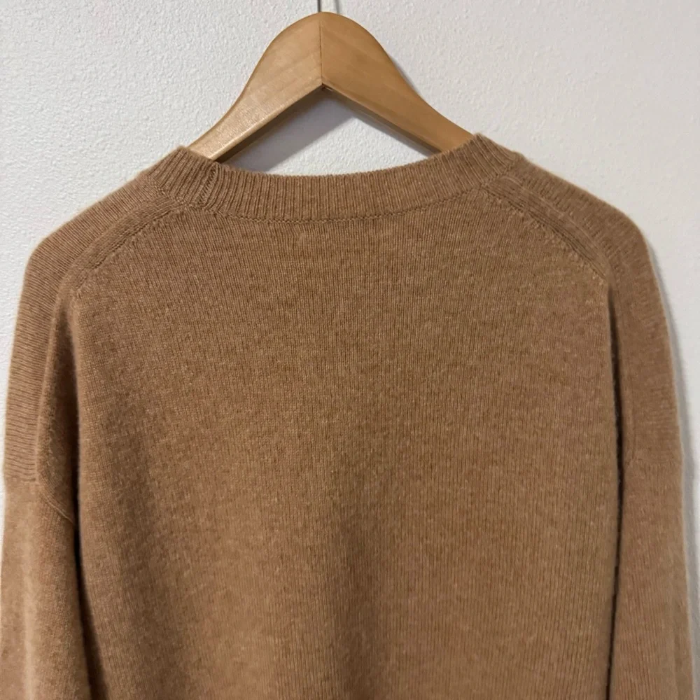 Aritzia Babaton Luxe Cashmere Toba Sweater Camel Minimalist Quiet Luxury-Small - Picture 6 of 9